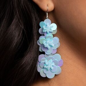 Floral Blue Earrings